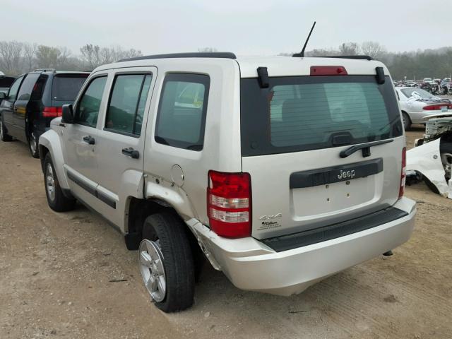 1J8GN28K69W549397 - 2009 JEEP LIBERTY SP SILVER photo 3