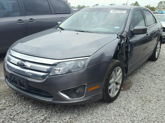 3FAHP0JG6CR290149 - 2012 FORD FUSION SEL GRAY photo 2