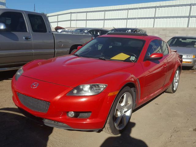 JM1FE173940139373 - 2004 MAZDA RX8 RED photo 2