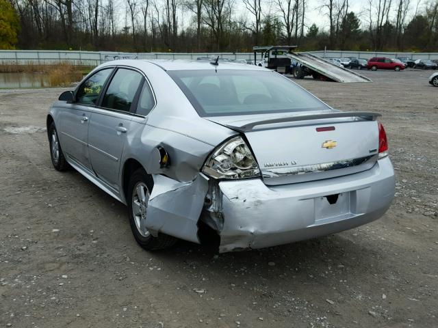 2G1WB5EK1A1151925 - 2010 CHEVROLET IMPALA LT GRAY photo 3