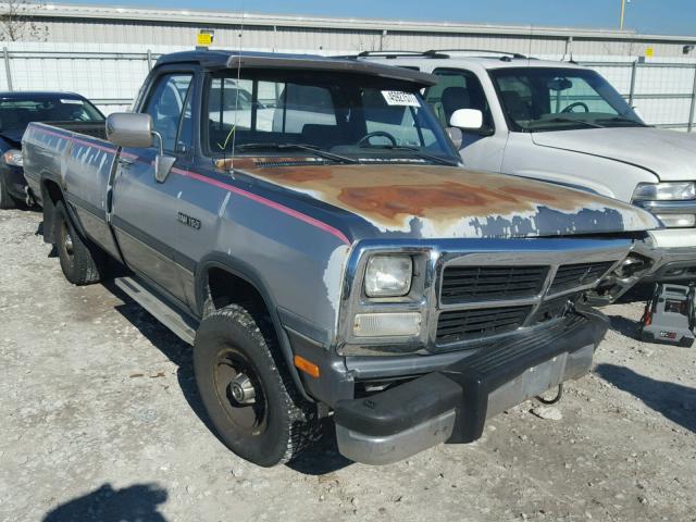 1B7HE16Y9NS505876 - 1992 DODGE D-SERIES D GRAY photo 1