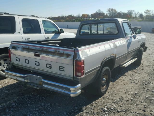 1B7HE16Y9NS505876 - 1992 DODGE D-SERIES D GRAY photo 4