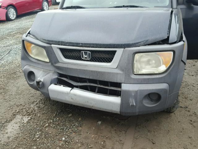 5J6YH186X4L006235 - 2004 HONDA ELEMENT EX GRAY photo 7