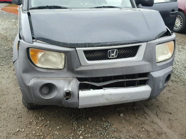 5J6YH186X4L006235 - 2004 HONDA ELEMENT EX GRAY photo 9