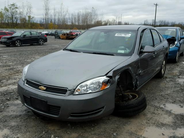 2G1WT55N089131457 - 2008 CHEVROLET IMPALA LT SILVER photo 2