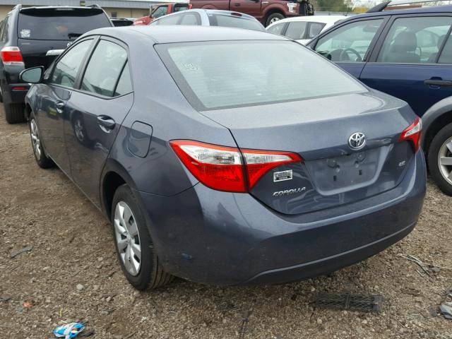 5YFBURHEXEP095469 - 2014 TOYOTA COROLLA L GRAY photo 3