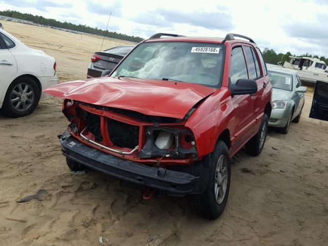 2CNBE13C136927473 - 2003 CHEVROLET TRACKER RED photo 2