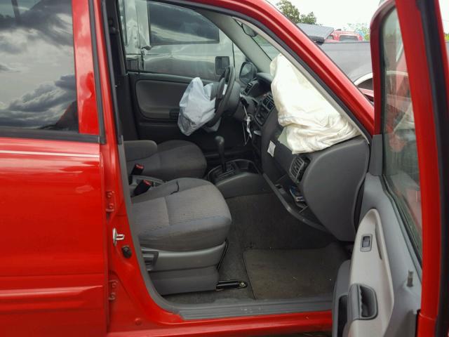 2CNBE13C136927473 - 2003 CHEVROLET TRACKER RED photo 5