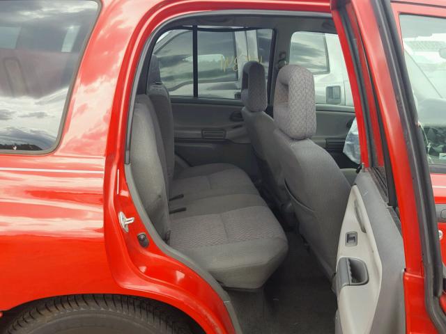 2CNBE13C136927473 - 2003 CHEVROLET TRACKER RED photo 6