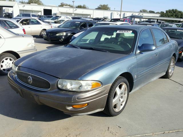 1G4HR54K12U182185 - 2002 BUICK LESABRE LI BLUE photo 2