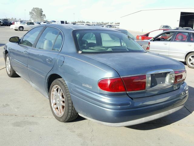 1G4HR54K12U182185 - 2002 BUICK LESABRE LI BLUE photo 3