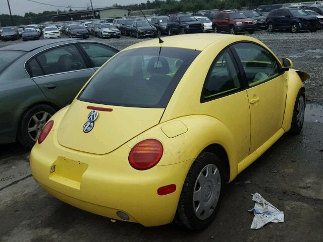 3VWCC21C0XM441043 - 1999 VOLKSWAGEN NEW BEETLE Sarı foto 4