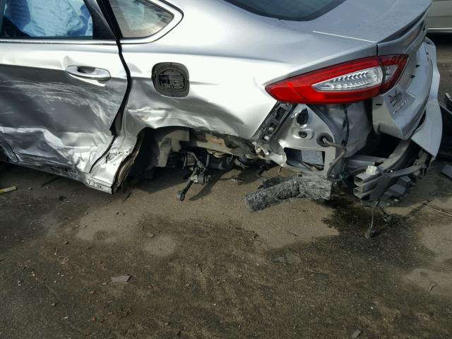 3FA6P0K92DR116605 - 2013 FORD FUSION TIT SILVER photo 9