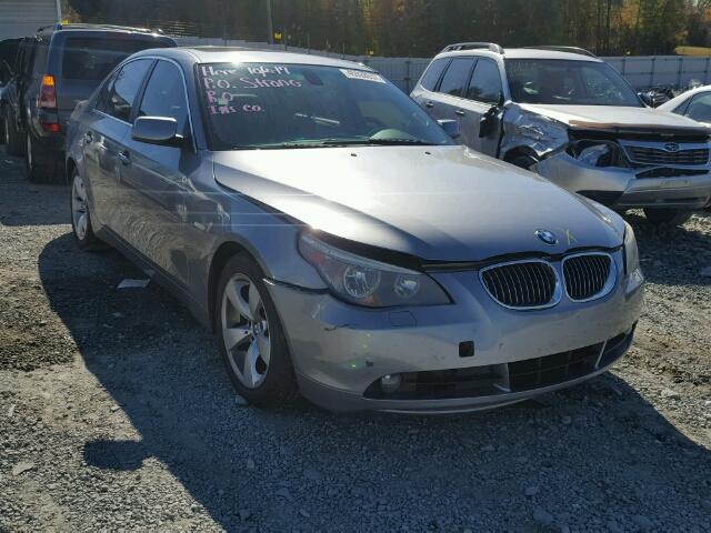 WBANE535X7CW68132 - 2007 BMW 525 I SILVER photo 1