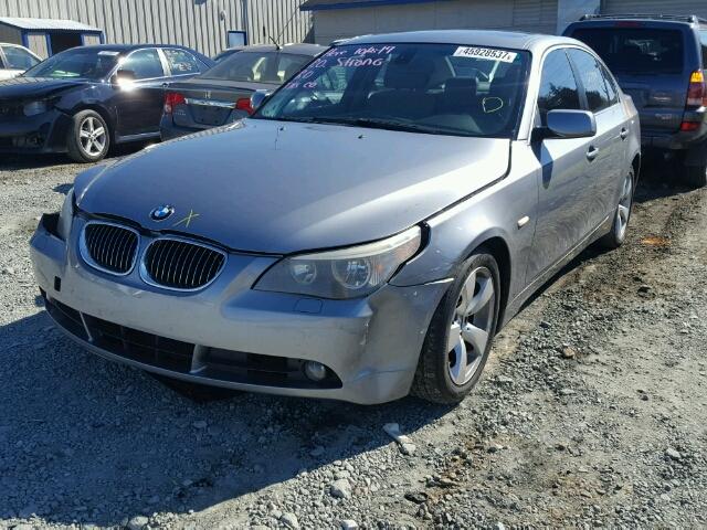 WBANE535X7CW68132 - 2007 BMW 525 I SILVER photo 2