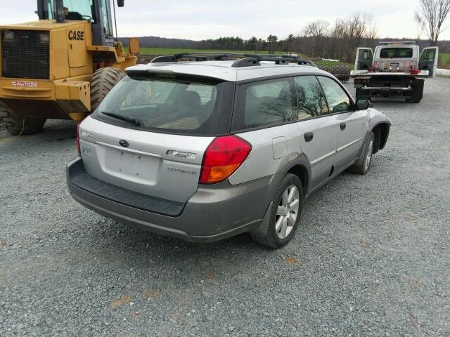 4S4BP61CX66323408 - 2006 SUBARU LEGACY SILVER photo 4