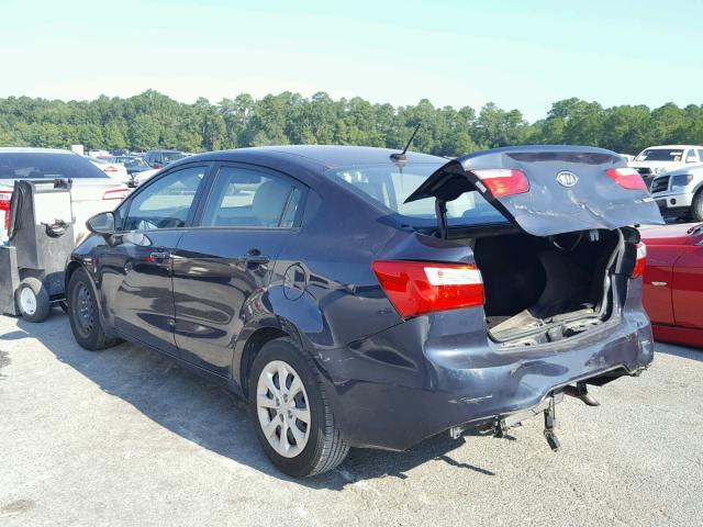 KNADN4A30C6049765 - 2012 KIA RIO EX BLACK photo 3