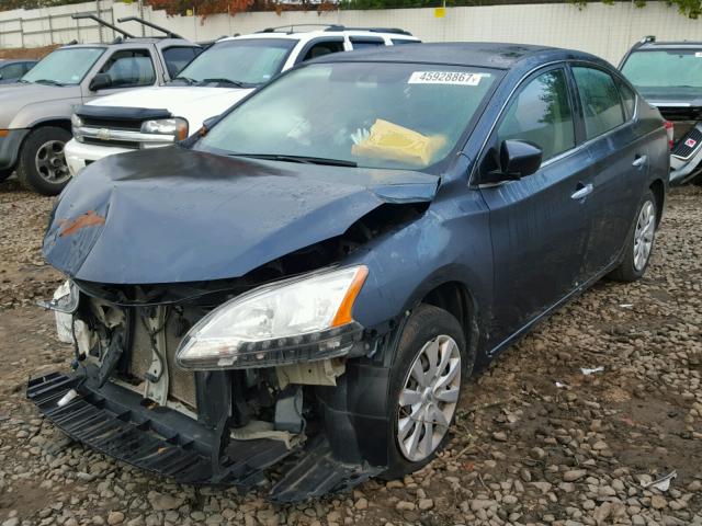 3N1AB7AP8DL731189 - 2013 NISSAN SENTRA S GRAY photo 2