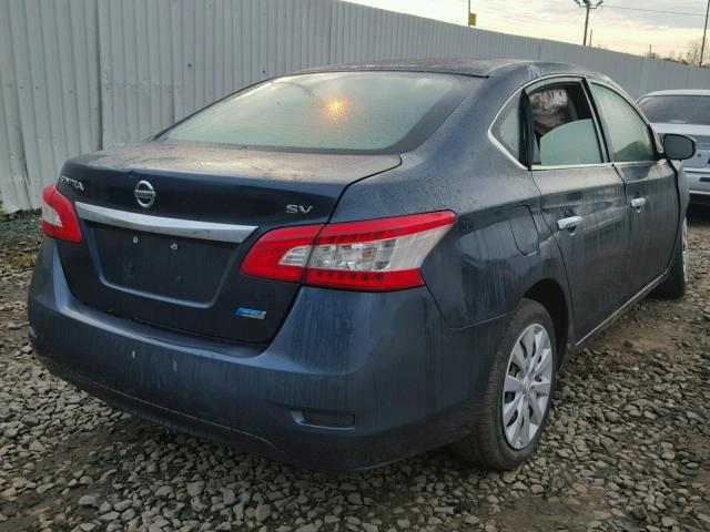 3N1AB7AP8DL731189 - 2013 NISSAN SENTRA S GRAY photo 4