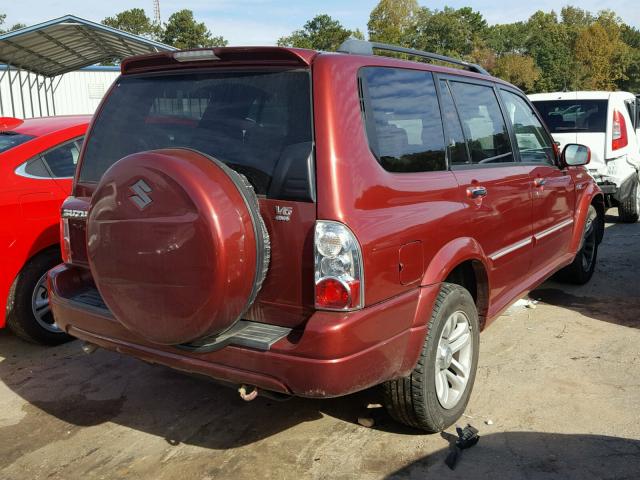 JS3TX92V844105133 - 2004 SUZUKI XL7 EX RED photo 4