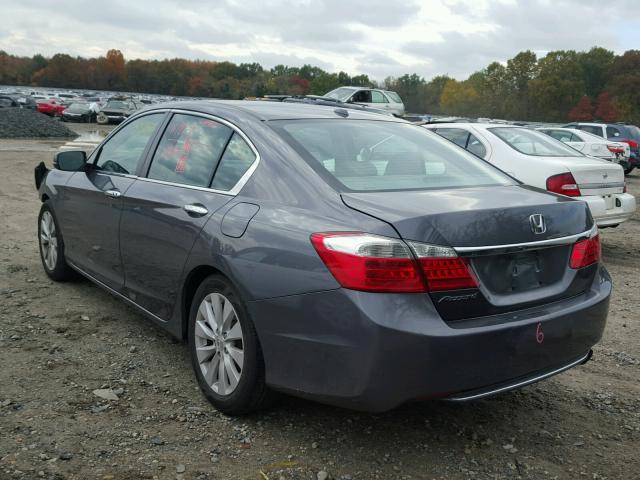 1HGCR2F87DA284076 - 2013 HONDA ACCORD EXL GRAY photo 3