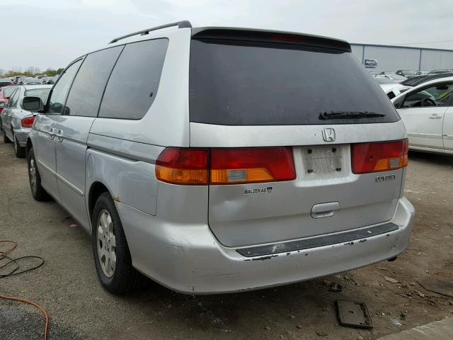 5FNRL18784B036936 - 2004 HONDA ODYSSEY SILVER photo 3