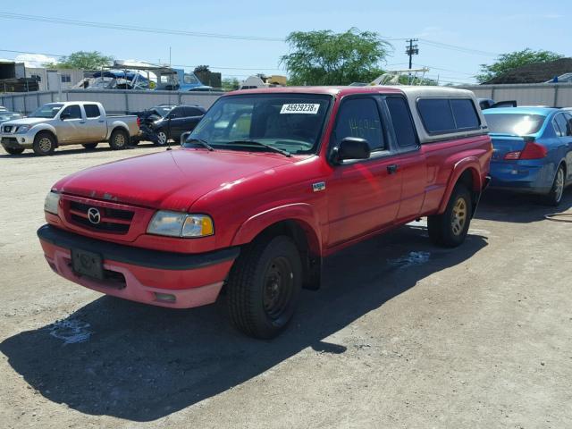 4F4YR16U91TM13390 - 2001 MAZDA B3000 CAB RED photo 2