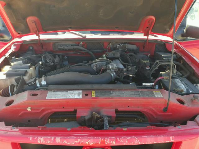 4F4YR16U91TM13390 - 2001 MAZDA B3000 CAB RED photo 7