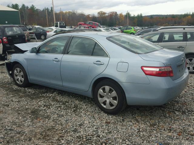 4T1BE46K28U749392 - 2008 TOYOTA CAMRY BLUE photo 3