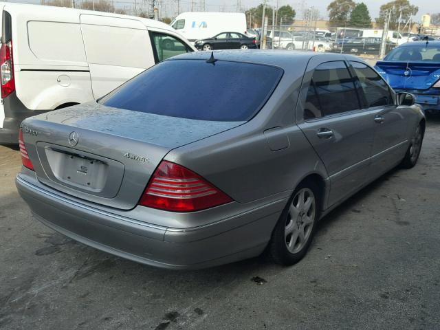 WDBNG83JX5A454454 - 2005 MERCEDES-BENZ S 430 4MAT GRAY photo 4