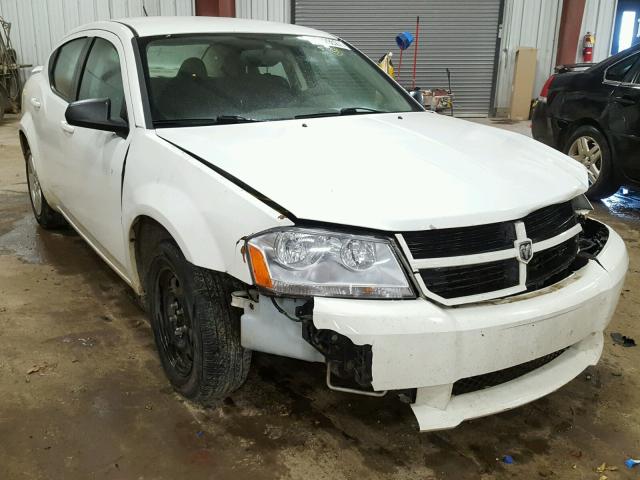 1B3LC46B39N551867 - 2009 DODGE AVENGER WHITE photo 1