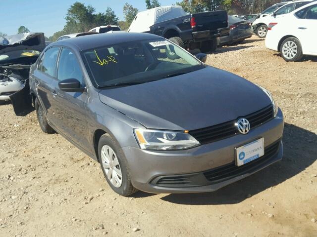 3VW2K7AJ8EM328139 - 2014 VOLKSWAGEN JETTA BASE GRAY photo 1