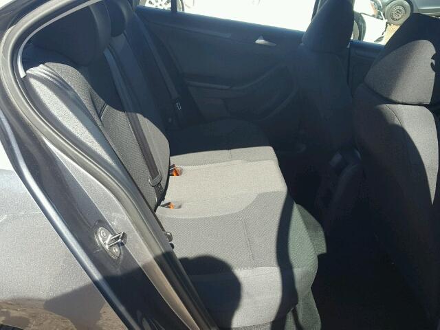 3VW2K7AJ8EM328139 - 2014 VOLKSWAGEN JETTA BASE GRAY photo 6