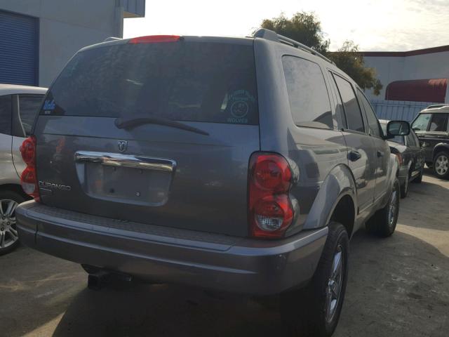 1D8HD58N86F178248 - 2006 DODGE DURANGO LI GRAY photo 4