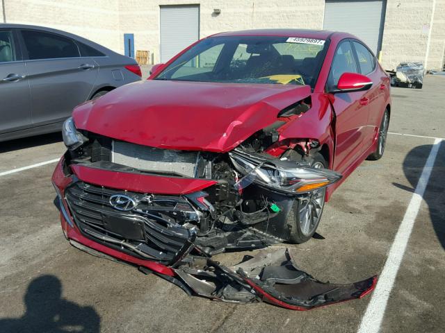 KMHD04LB4HU331508 - 2017 HYUNDAI ELANTRA SP RED photo 2