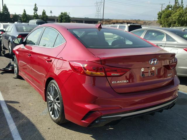 KMHD04LB4HU331508 - 2017 HYUNDAI ELANTRA SP RED photo 3