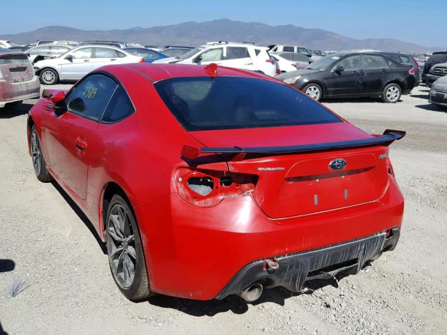 JF1ZCAC18H8606609 - 2017 SUBARU BRZ 2.0 LI RED photo 3