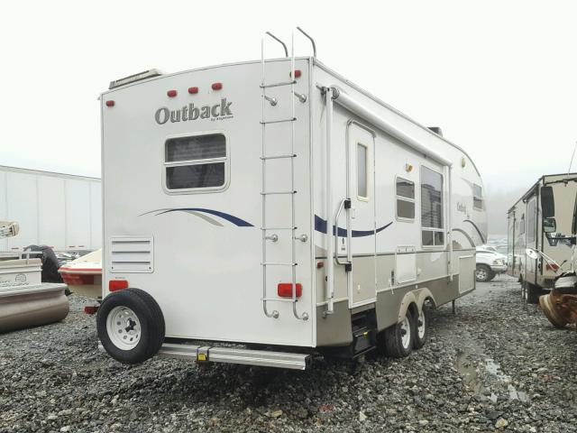 4YDF30F285G913319 - 2005 KEYSTONE OUTBACK WHITE photo 4