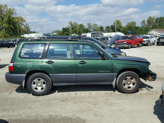 JF1SF635X2H757662 - 2002 SUBARU FORESTER L GREEN photo 9