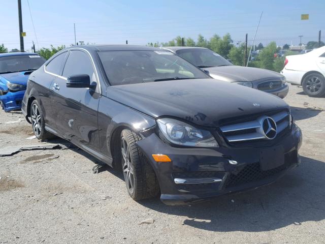 WDDGJ5HB3DG039005 - 2013 MERCEDES-BENZ C 350 BLACK photo 1