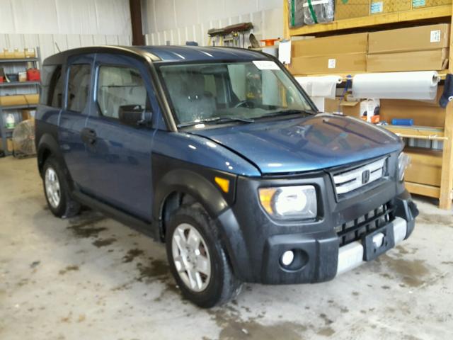 5J6YH27387L013640 - 2007 HONDA ELEMENT LX BLUE photo 1