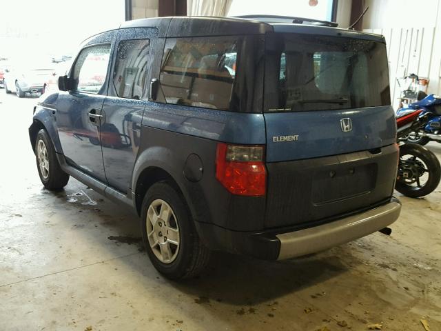 5J6YH27387L013640 - 2007 HONDA ELEMENT LX BLUE photo 3