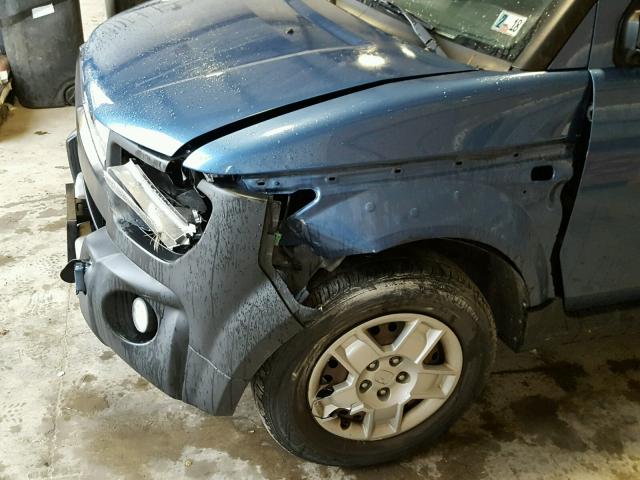 5J6YH27387L013640 - 2007 HONDA ELEMENT LX BLUE photo 9