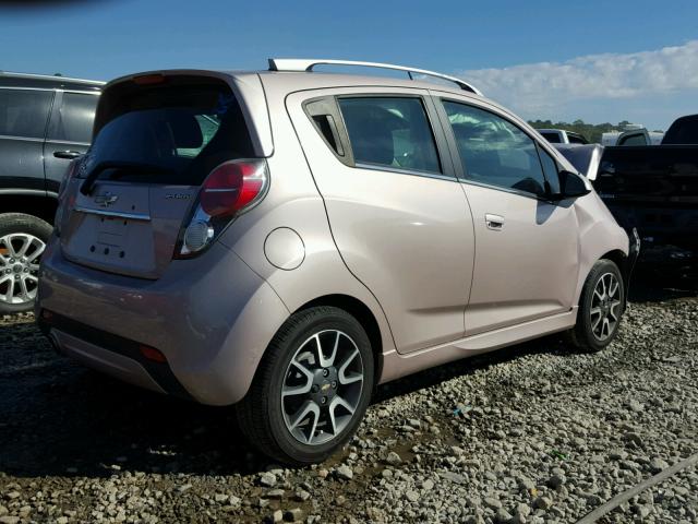 KL8CF6S94DC523965 - 2013 CHEVROLET SPARK 2LT PINK photo 4