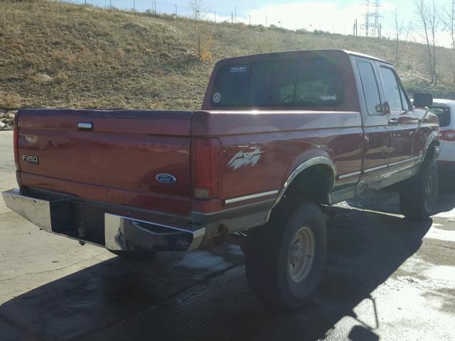 1FTEX14Y1PKA89809 - 1993 FORD F150 MAROON photo 4