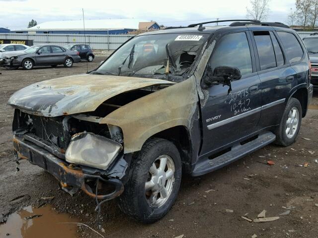 1GKDT13S962108176 - 2006 GMC ENVOY BLACK photo 2