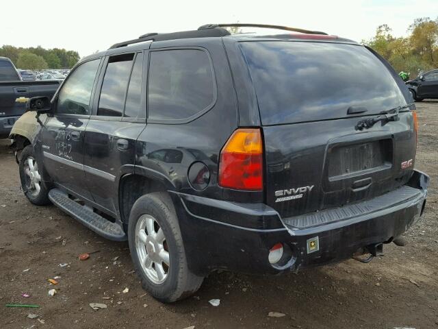 1GKDT13S962108176 - 2006 GMC ENVOY BLACK photo 3