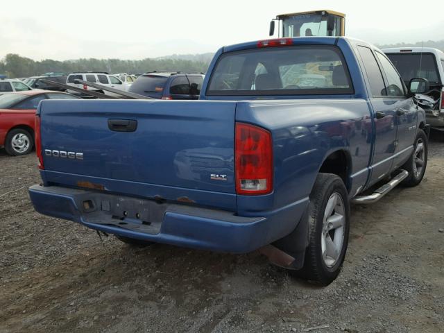 1D7HA18D43S309613 - 2003 DODGE RAM 1500 S BLUE photo 4