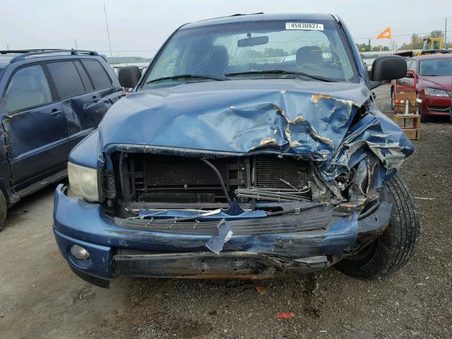 1D7HA18D43S309613 - 2003 DODGE RAM 1500 S BLUE photo 7