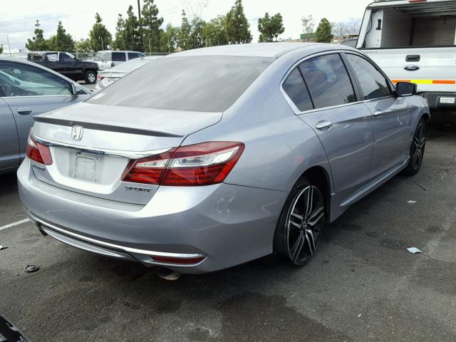 1HGCR2F53HA043790 - 2017 HONDA ACCORD SPO SILVER photo 4